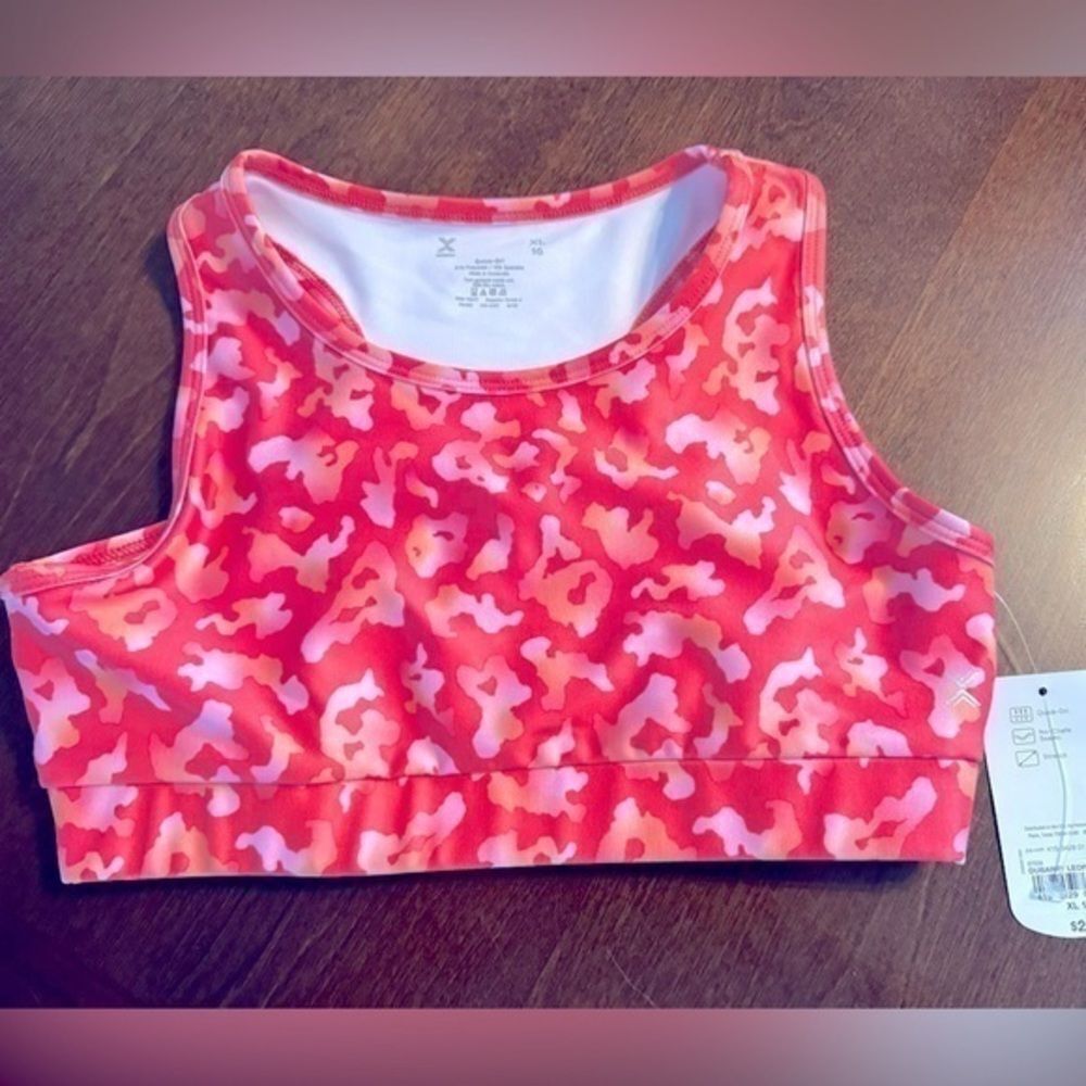 Xersion Girls Sports Bra – NWT, Leopard Print - Large & XL